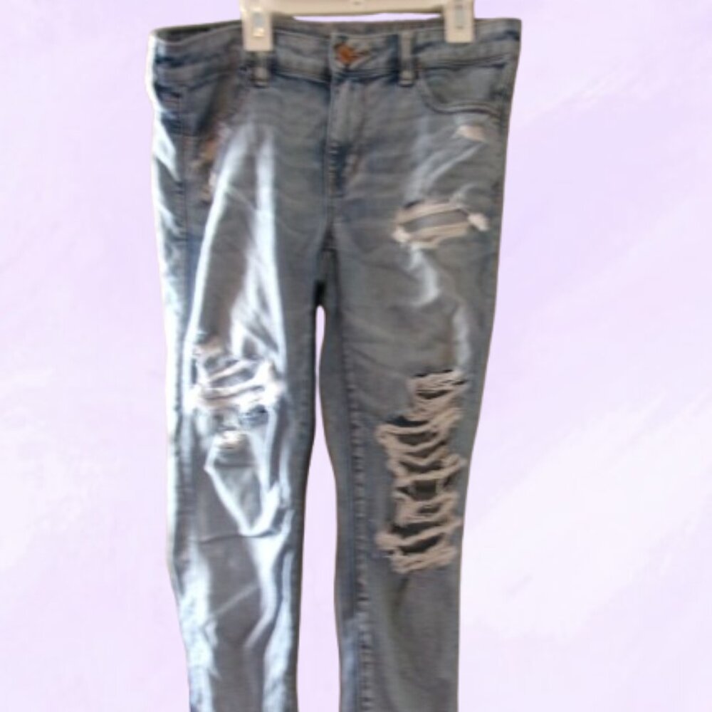 American Eagle Outfitters next level stretch jegging jeans in blue size 8.